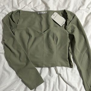 Abercrombie Portrait Neck Longsleeve Top